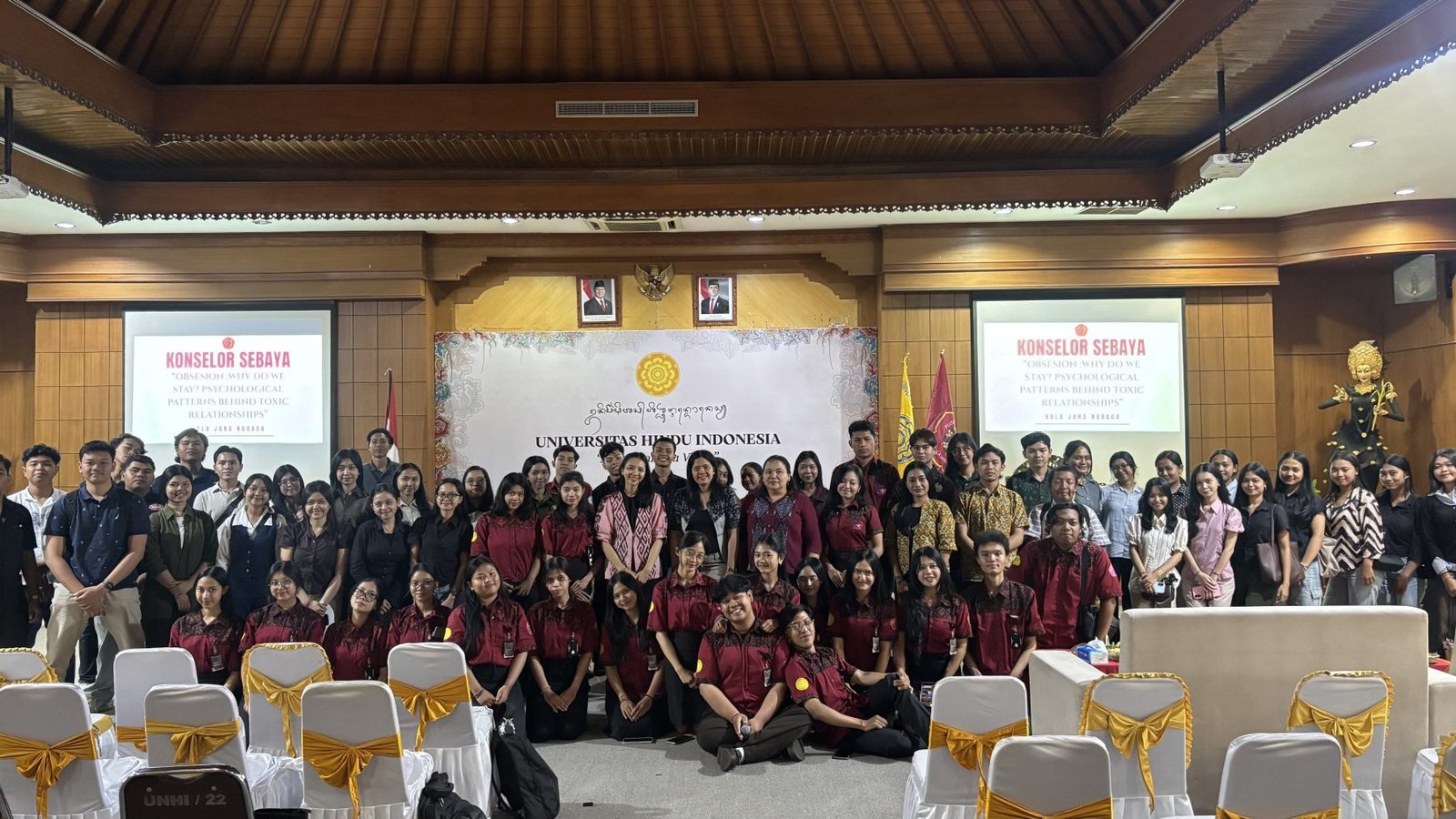 UKM PIK-M Kula Jana Nuraga UNHI Selenggarakan Seminar Konselor Sebaya tentang Toxic Relationships
